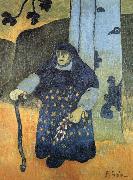 old berton woman under a tee, Paul Serusier